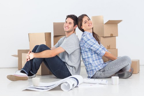 Household items organised for mobile self storage in Grangepark