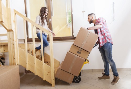 Customer choosing a trusted payment method for storage fees
