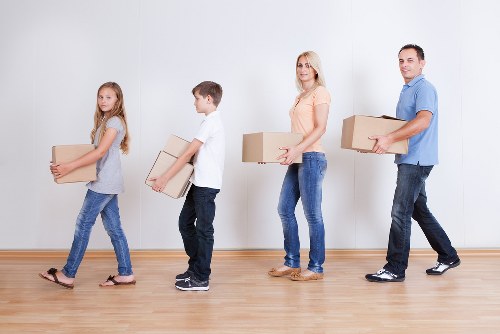 House removals in Grangepark with packed boxes ready for moving day